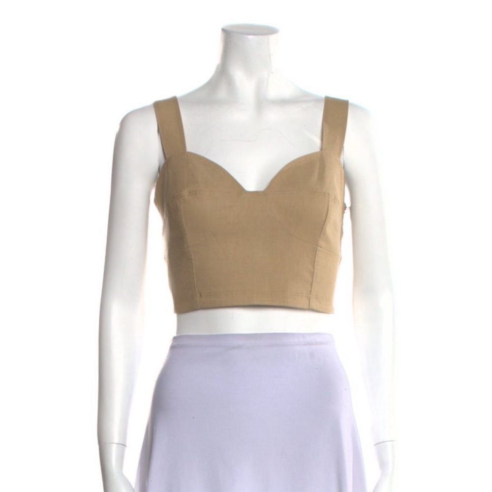 ALC Cropped Tan Top